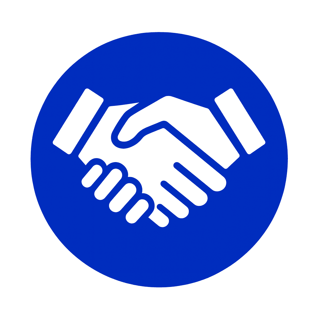 Integrity – handshake icon symbolizing honest service at All Comfort Air